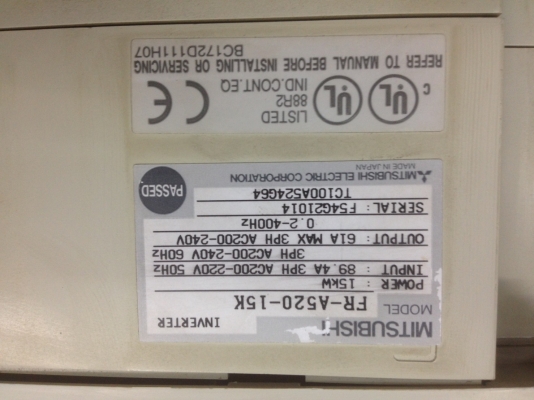 อินเวอร์เตอร์ปรับรอบมอเตอร์20แรง 220vมิตชู อินเวอร์เตอร์ปรับรอบมอเตอร์20แรง 220vมิตชู