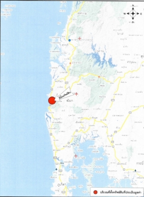 ขายด่วนที่ดินเปล่า 19 ไร่ 3 งาน 83 ตารางวา ติดถนนเพชรเกษม อำเภอ ตะกั่วป่า จังหวัดพังงา