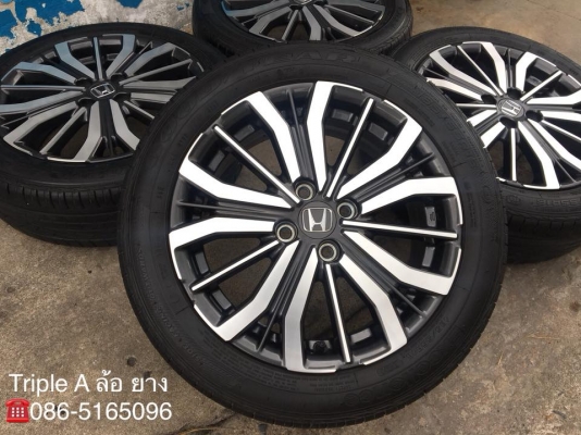 ล้อแม็ก Honda City ขอบ 16 พร้อมยาง 205-55-16 GoodYear ปี 17