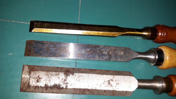 ขายสิ่วชุด3ด้าม ขนาด1&quot;,5/8,1/2, ฉลามสามดาว &amp; ตรากวาง &amp; ตราตา MADE IN GERMANY.ใหม่เก่าเก