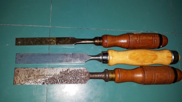 ขายสิ่วชุด3ด้าม ขนาด1&quot;,5/8,1/2, ฉลามสามดาว &amp; ตรากวาง &amp; ตราตา MADE IN GERMANY.ใหม่เก่าเก