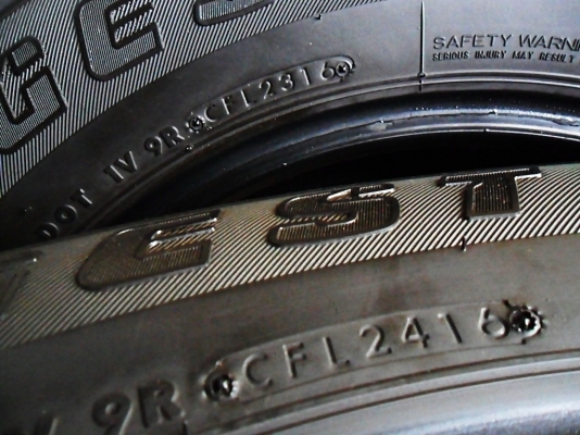 ยาง17 บริดสโตน 245-65-17 ลงพื้นปี17 ดอกหนา 8มิล คู่ละ2100