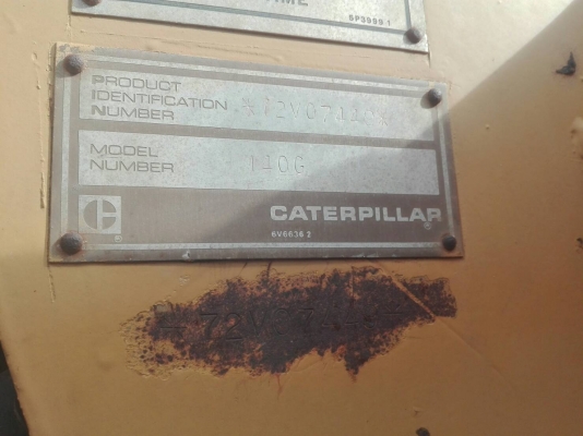 รถเกรด CAT 140 G 72 V0744 เล่มทะเบียนราคา 2,000,000