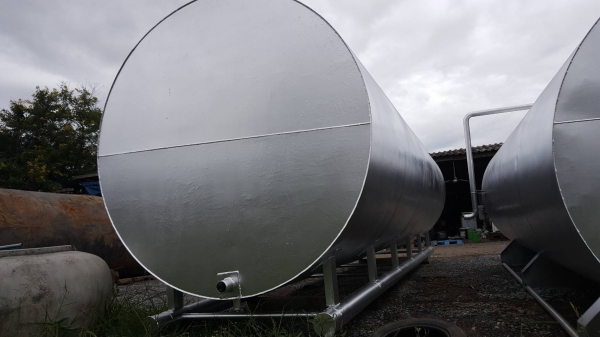 ถังเหล็กหนา 33000 ลิตรฝาปิดด้านข้างหนา 8 มิล ถังเหล็กหนา 33000 ลิตรฝาปิดด้านข้างหนา 8 มิล