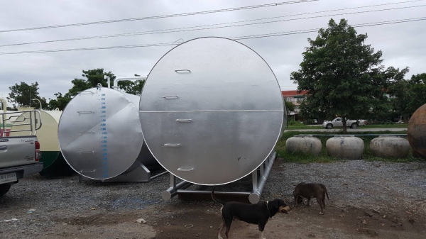 ถังเหล็กหนา 33000 ลิตรฝาปิดด้านข้างหนา 8 มิล ถังเหล็กหนา 33000 ลิตรฝาปิดด้านข้างหนา 8 มิล