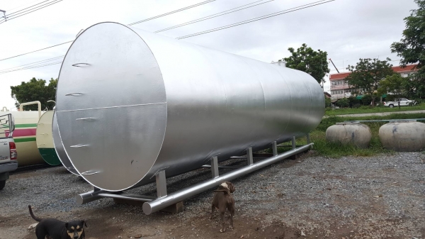 ถังเหล็กหนา 33000 ลิตรฝาปิดด้านข้างหนา 8 มิล ถังเหล็กหนา 33000 ลิตรฝาปิดด้านข้างหนา 8 มิล