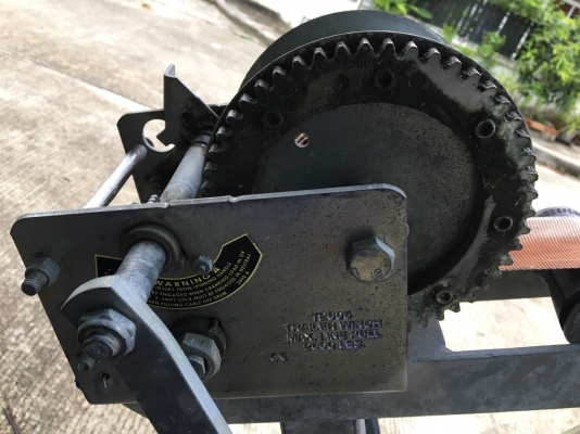 (ขายด่วน 50000 บาท)Sale the Trailer Galvanize made from UK for boat 1.5-2 TUN Ready use. ขาย เทรลเลอ
