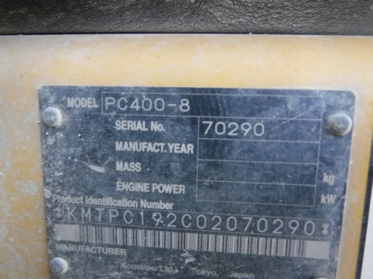 ขาย KOMATSU PC400-8 สภาพสวยพร้อมใช้ สนใจติดต่อ อำพล 090-9694506/ 080-3031241 ขาย KOMATSU PC400-8 สภาพสวยพร้อมใช้ สนใจติดต่อ อำพล 090-9694506/ 080-3031241