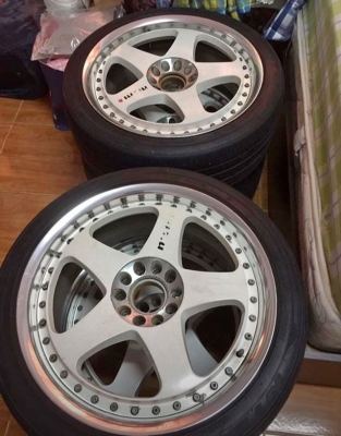 ขายล้อ nismo gt 2ขอบ 18 กว้าง off 33 ล้อสีเดิมทั้ง4ล้อคับ ขาย 28900