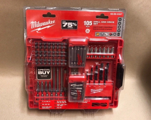 ชุดดอกไขควง ดอกสว่าน จำนวน 105 ชิ้น Milwaukee 48-89-0327