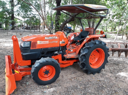 ขายL3408 แรงสภาพเดิมๆสวย เครื่องเกียรแน่นๆมาพร้อมอุปกรดันหน้า +ผานหลังรถพร้อมใช้งานสุดๆ