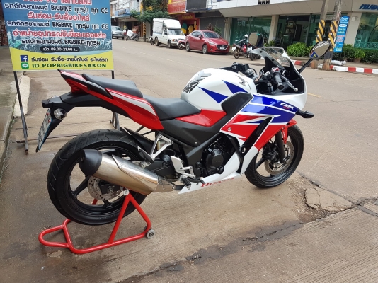 ขายแลกเทิร์น HONDA CBR300 ABS ปี 2014 สวยๆ เดิมทั้งคัน วิ่งสองพันกว่าโล ทะเบียนพร้อมโอน ราคา 73500 บ