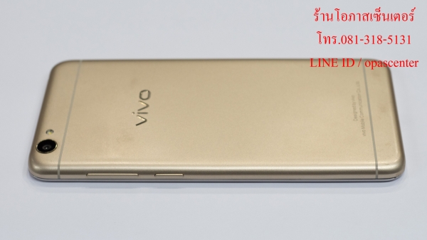 VIVO Y55 (1610) สีทอง มีที่ชาร์ท สภาพดี มีประกันศูนย์ถึง 24-6-62 ส่งฟรี
