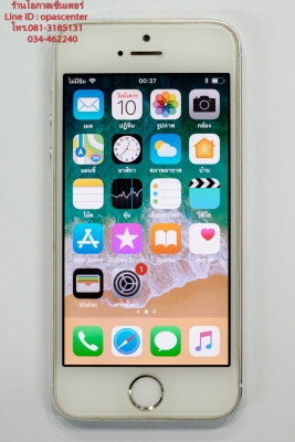 iphone 5S 16 GB สีเงิน สภาพใหม่ มีที่ชาร์ท ส่งฟรี