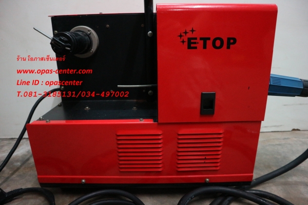 เครื่องเชื่อม Co2 ยี่ห้อ E-TOP 350 แอมป์ รุ่น Super MIG-350 พร้อมสายเชื่อม สภาพใหม่