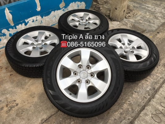ล้อแม็ก Toyota Vigo Champ ขอบ 16 พร้อมยาง 215-65-16 ปี 18