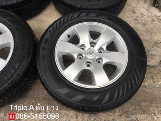 ล้อแม็ก Toyota Vigo Champ ขอบ 16 พร้อมยาง 215-65-16 ปี 18