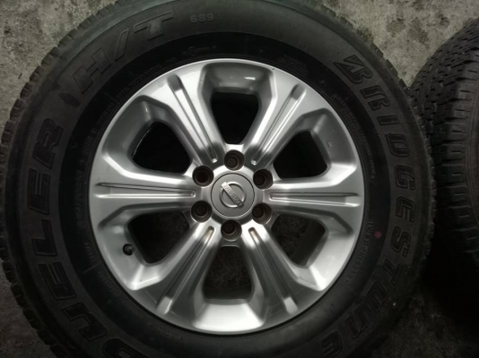 แม๊กนาวาร่า.16&times;7+พร้อมยางบริสโตน245/70/16.ล้อแม๊กไม่เบียดบิ่น มีลอยตามการใช้งาน ชุด4วง5900บ.โทร0879050181ส่งได้ทั่วไทย