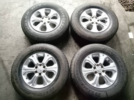 แม๊กนาวาร่า.16&times;7+พร้อมยางบริสโตน245/70/16.ล้อแม๊กไม่เบียดบิ่น มีลอยตามการใช้งาน ชุด4วง5900บ.โทร0879050181ส่งได้ทั่วไทย