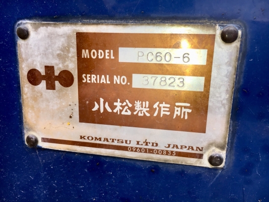 Komatsu PC60-6 นำเข้าจากญี่ปุ่น โทร. 080-6565422 (หนิง)