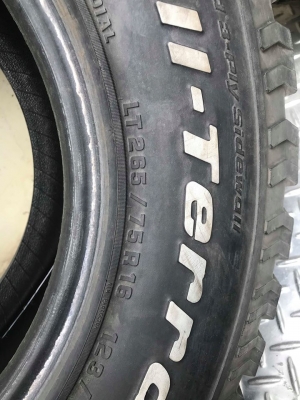 ขาย BF 265/75/16 ปี14 ผ้าใบ10ชั้น ดอกเต็มๆ