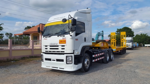 ???? ชอบทักพ่อค้าด่วนเลยจร้า ขาย หัวลาก ISUZU GXZ 360 แรงม้า ปี 56 พร้อมหางโรเบตสามเพลาของใหม่ รถสวย