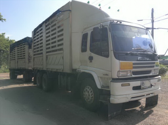 ขายรถ 18 ล้อ 2 เพลา แม่-ลูก กระบะสามมิตรเกษตร ดั้มและไม่ดั้ม ราคาย้อมๆ ISUZU DECA FXZ 270 ปี.49 ยูโรทู