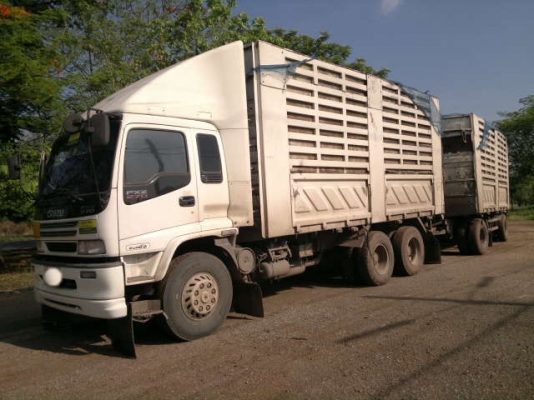 ขายรถ 18 ล้อ 2 เพลา แม่-ลูก กระบะสามมิตรเกษตร ดั้มและไม่ดั้ม ราคาย้อมๆ ISUZU DECA FXZ 270 ปี.49 ยูโรทู