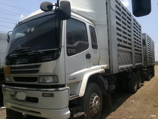 ขายรถ 18 ล้อ 2 เพลา แม่-ลูก กระบะสามมิตรเกษตร ดั้มและไม่ดั้ม ราคาย้อมๆ ISUZU DECA FXZ 270 ปี.49 ยูโรทู