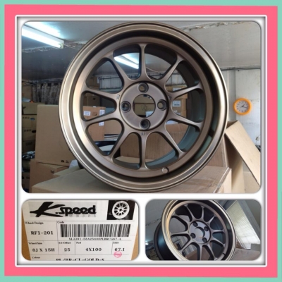 ขายแม็กใหม่. Ray RF1 (K-Speed)ขอบ15 กว้าง 8 4 รู100 ราคา 12,900 บาท แถมจุ๊บRay แถมน๊อตRay. ฟรี!! พร้อมถอดใส่คับ