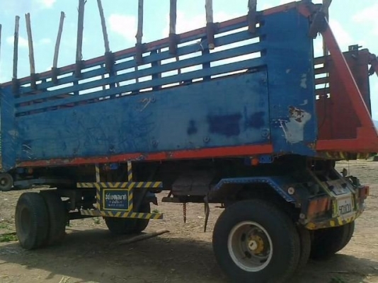 MITSUBISHI FUSO FN527 MA เครื่อง 340 HP DE12 TIS ของ DAEWOO รถพ่วงแม่+ลูก กระบะดั๊มพ์เหล็ก 12 ตันฝาข้างแผ่นเรียบของอู่ ช.เบญจมาศ ลูก 2 คานดั๊มพ์ เครื่องแน่นแรงดีลงเล่มครบถูกต้อง ภายในเก๋งสวย แอร์เย็น พวงมาลัยเพาเวอร์ เบรคทริ๊ปฟี้ครบครัน ช่วงล่างคัชซีสวยไม