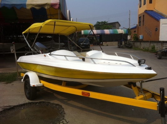 ขาย speed boat 15.6 ฟุต เครื่อง yamaha 50 แรง 2 จังหวะ