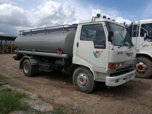 ขายรถน้ำ6 ล้อ 7500ลิตร HINO ปี37  ใช้ปั้มปั่นสเปร์ดูด-ฉีดในตัว