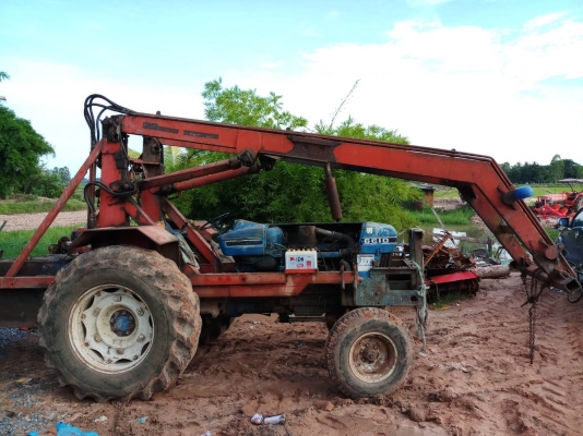 ขายรถไถฟอดร์มีดันหน้าเครื่องแน่น ไฮดรอลิคดี+คีบอ้อยหน้า