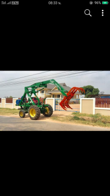 ขายรถไถฟอดร์มีดันหน้าเครื่องแน่น ไฮดรอลิคดี+คีบอ้อยหน้า