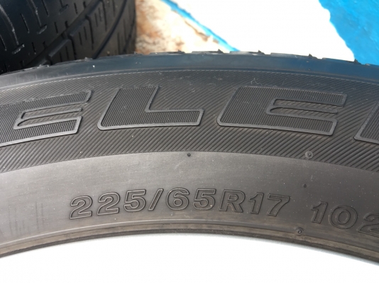 ล้อแม็ก Honda CR-V 5รู114 ขอบ 17 พร้อมยาง Bridgestone 225-65-17 ปลายปี 15