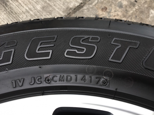 ล้อแม็ก Nissan Navara Caliber NP300 ขอบ 18 พร้อมยาง Bridgestone 255-60-18 ปี 17 แม็กสวย ดอกยางเต็มๆ