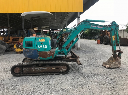 ขายถูกรถแบคโฮSUMITOMOรุ่นSH30นำเข้าญี่ปุ่นไม่เคยใช้งานในไทยเอกสารพร้อม แทร็กยางปั้มนิ้วทำงานไวเครื่องอีซูซุสภาพดีพร้อมใช้งาน 081-8302909 จิรโรจน์ Line : @J555