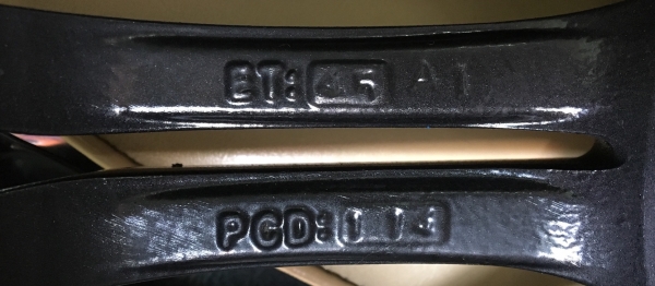 ล้อแม็ก 5รู114 Work Sc01 ลายVIP Sport ดำหน้าเงาขอบดำ ขอบ 17