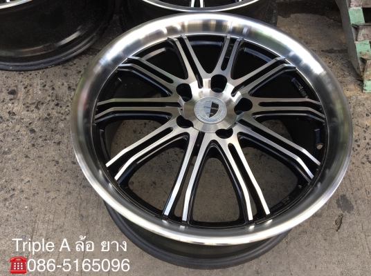 ล้อแม็ก 5รู114 Work Sc01 ลายVIP Sport ดำหน้าเงาขอบดำ ขอบ 17
