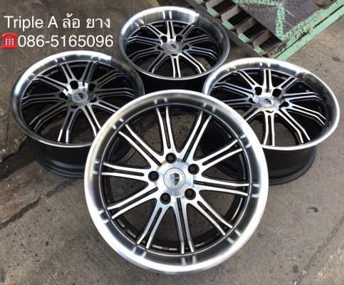 ล้อแม็ก 5รู114 Work Sc01 ลายVIP Sport ดำหน้าเงาขอบดำ ขอบ 17