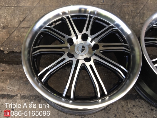 ล้อแม็ก 5รู114 Work Sc01 ลายVIP Sport ดำหน้าเงาขอบดำ ขอบ 17