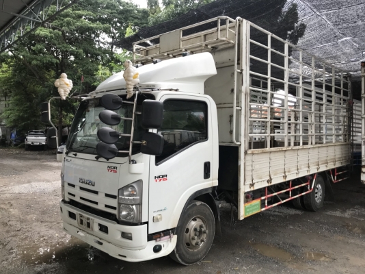 ขายรถ6ล้ออีซูซุNQR 175แรงม้า ปี57 กระบะพร้อมคอกยาว5.5ม.สนใจติดต่อ081-6577048คุณชาญชัย