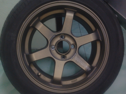 ขาย แม็กte37ตัวใหม่ล่าสุด(มี3วง) ขอบ15ออฟ+35 4 รู100พร้อมยางHANKOOK ปี17