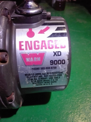 winch warn xd 9000 serial no.371798 made in usa  series wound power MRV-B-7 12
