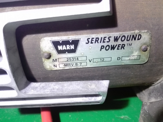 winch warn xd 9000 serial no.371798 made in usa  series wound power MRV-B-7 12