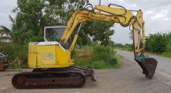 ขายด่วนรถเเบคโฮ ซูมิโตโม SH75หัวเก๋งสวยรถนอกเพื่งนำเข้ามาใหม่สวยเดิมๆเคื่องดีปั่มแรงคอลโทลน้ำมันปั้มนิ้ว บูมอามร์สวยเร็วแรงไม่โหลด เครื่องอีซูซู4สูบ 4JB1ระบบเต่ากะต่ายครบรถยังไม่เคยใช้งานในไทยเลย