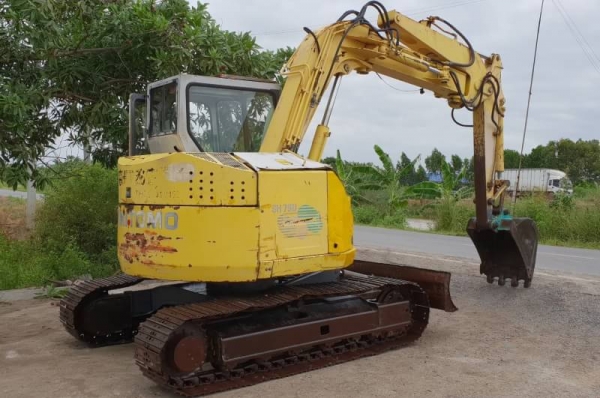 ขายด่วนรถเเบคโฮ ซูมิโตโม SH75หัวเก๋งสวยรถนอกเพื่งนำเข้ามาใหม่สวยเดิมๆเคื่องดีปั่มแรงคอลโทลน้ำมันปั้มนิ้ว บูมอามร์สวยเร็วแรงไม่โหลด เครื่องอีซูซู4สูบ 4JB1ระบบเต่ากะต่ายครบรถยังไม่เคยใช้งานในไทยเลย