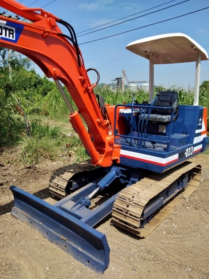 ขายรถขุดแบคโฮ KUBOTA KH-033 ขนาดเทียบเท่าPc35 รถเก่านอกแท้100\% (มีลายหัวแย๊ก แทรคเหล็ก เครื่อง4สูบ ระบบไว) เครื่องแน่น รถพร้อมใช้งาน เอกสารใบอินวอยครบ            ????ราคา 250,000 ต่อรองได้???? ☎️ สนใจติดต่อ 096-3268553 (สถิตย์พันธ์) ???? ID LINE 096326855