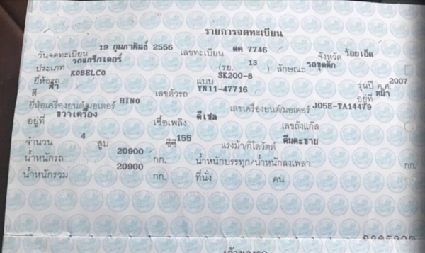 ขายรถแบคโฮ KOBELCO SK200-8 Yn11 ใช้งาน 12,xxx ชั่วโมง สภาพดี พร้อมใช้งาน ทำงานสมบูรณ์ทุกระบบ ขายรถแบคโฮ KOBELCO SK200-8 Yn11 ใช้งาน 12,xxx ชั่วโมง สภาพดี พร้อมใช้งาน ทำงานสมบูรณ์ทุกระบบ